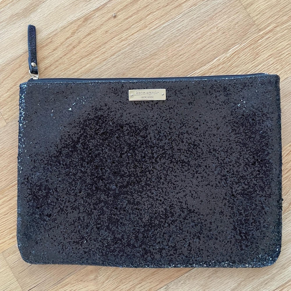 Kate Spade New York Glitter Zip Pouch